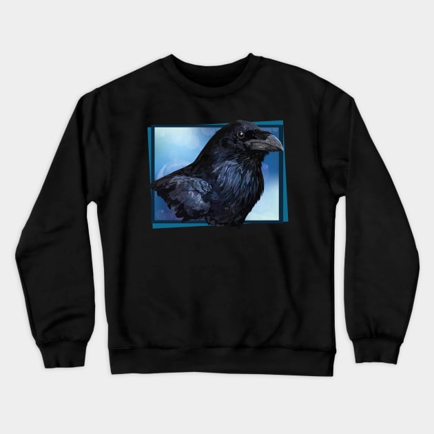 Raven Crewneck Sweatshirt by obscurite